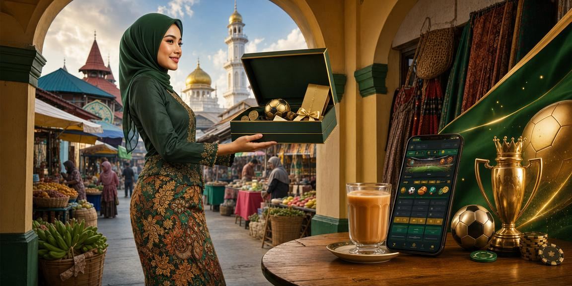 Kota Bharu-style batik rummy games online in a Malay setting